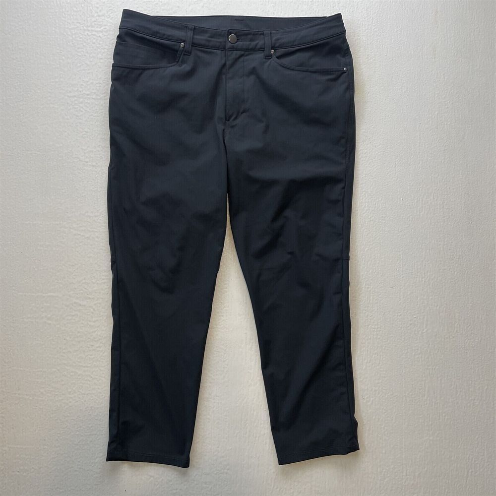 Lululemon 33x26 Charcoal Gray ABC Slim Performance M5AD8S Mens 5‎ Pocket Pants